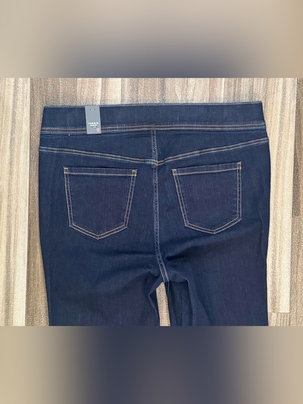 NEW Torrid Womens Jeans Size 1XT Lean Jean Super Soft Pull On Skinny Blue 36x33 - Picture 5 of 9